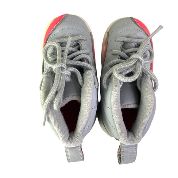 Nike Air Jordan 12 XII Retro Sneaker Pink Grey Toddler Baby Kid 6C 819666 060 - Picture 4 of 9